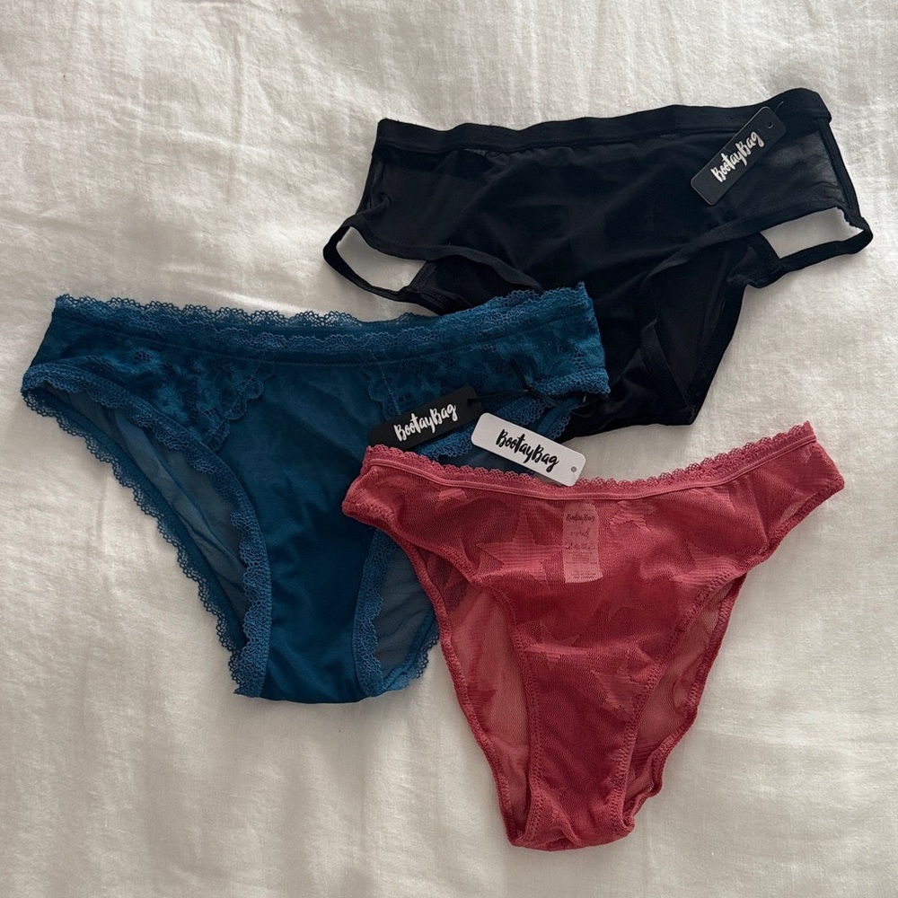 3 pair NWT XS Panties from BootayBag - mixed styles